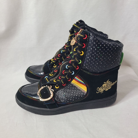 Apple Bottoms high top sneakers-Y2K- Womens size 8- Rare - Picture 2 of 10